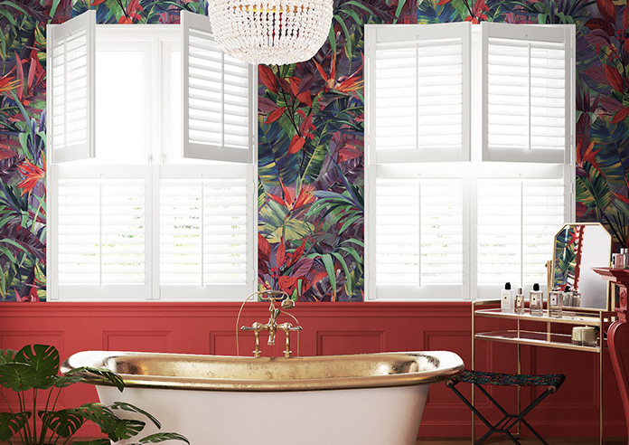 Bromley, Pure White - Tier on Tier Plantation Shutter - Image 3
